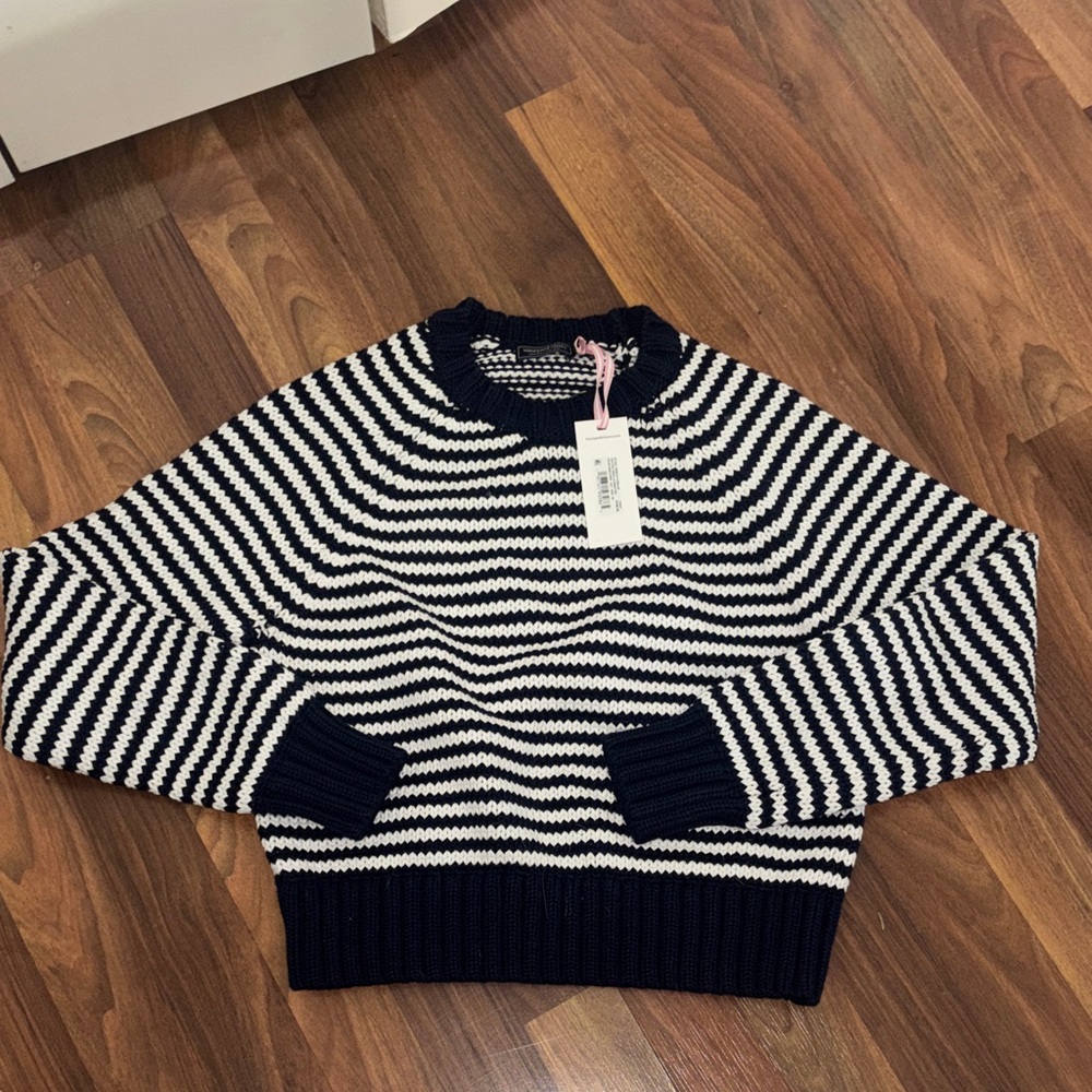 Vineyard Vines Navy & White Striped Crewneck Sweater